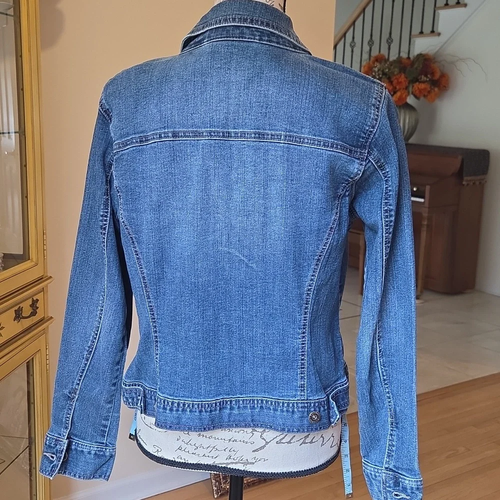 Style & Co. Denim Blue Women's Jacket Size Medium - Picture 5 of 8